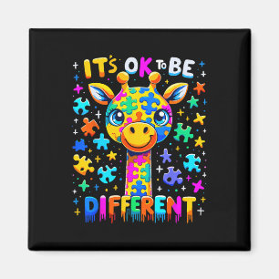 Giraffe Autisme Bewustzijn Het Is Ok Om Verschille Magneet