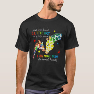 Giraffe Autisme Bewustzijn Maand Ze Hield Eén Beet T-shirt