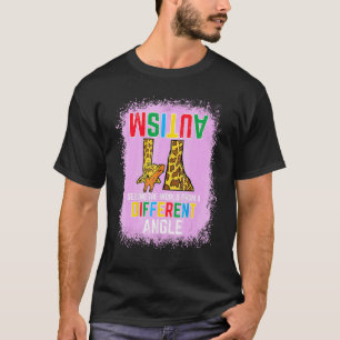 Giraffe autisme die wereldverschillende hoeken zie t-shirt