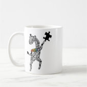 Giraffe autisme puzzel typografie koffiemok (Links)