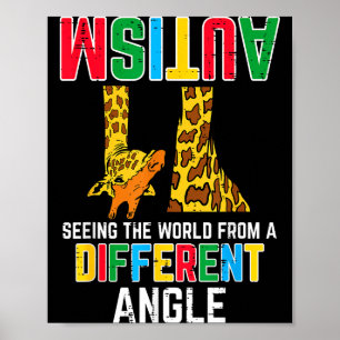Giraffe-autisme: wereld vanuit andere invalshoek z poster