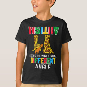 Giraffe-autisme ziet de wereld vanuit een andere h t-shirt