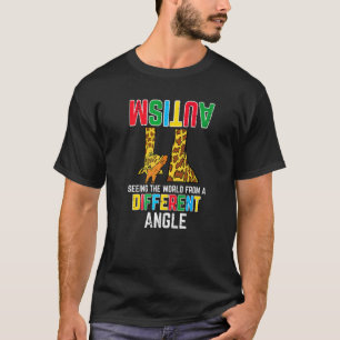 Giraffe-autisme ziet de wereld vanuit een andere h t-shirt