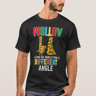 Giraffe-autisme Ziet Wereld vanuit Andere Hoek Bew T-shirt