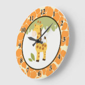 Giraffe avontuur 10.75-ronde wandklok (Hoek)