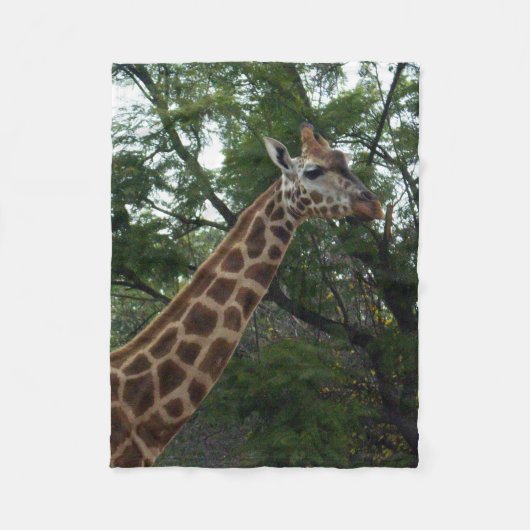 Giraffe Avontuur, Klein Fleece Deken (Voorkant)