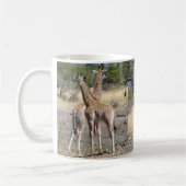 Giraffe Babies Double Afbeelding Koffiemok (Links)