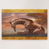 GIRAFFE BABY AFRIKA LEGPUZZEL (Horizontaal)