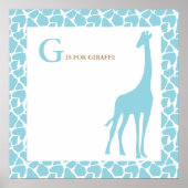 Giraffe Baby Bedroom Poster (Voorkant)