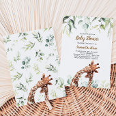 Giraffe Baby Borrel Kaart