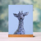 Giraffe Baby Boy Acryl Bord (Neutraal)
