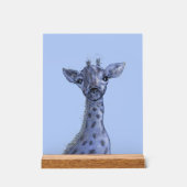 Giraffe Baby Boy Acryl Bord (Voorkant)
