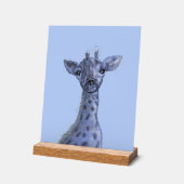 Giraffe Baby Boy Acryl Bord (Hoek)
