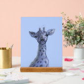 Giraffe Baby Boy Acryl Bord (Huwelijk)
