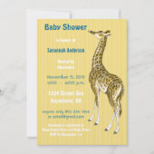  Giraffe Baby Boy Shower-uitnodigingen Kaart (Voorkant)