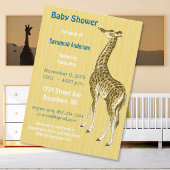 Giraffe Baby Boy Shower-uitnodigingen Kaart