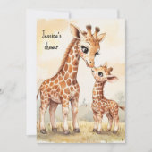 Giraffe Baby Digitale Download Uitnodiging (Voorkant)