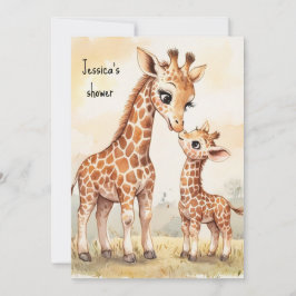 Giraffe Baby Digitale Download Uitnodiging