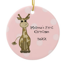 Giraffe Baby Eerste Kerstmis