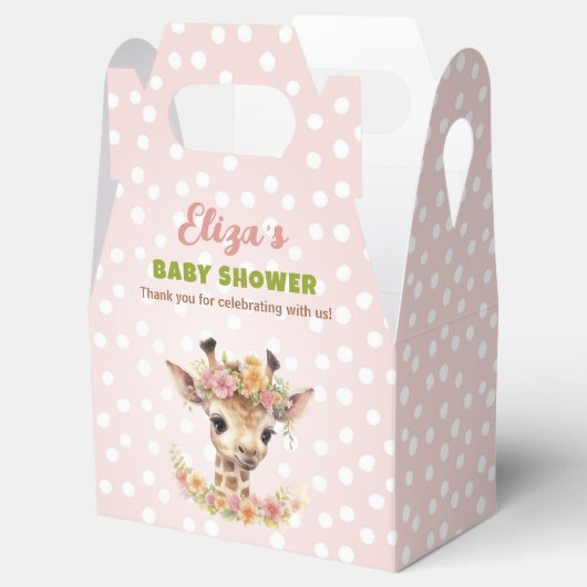 Giraffe Baby Meisje Douche Wild Een Meisje Safari Bedankdoosjes (Geopend)