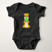 Giraffe Baby Pacifier Bib Romper (Voorkant)