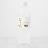 Giraffe Baby shower Birthday Waterfles Etiket (Voorkant)