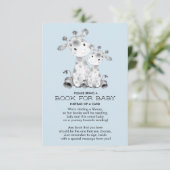 Giraffe Baby shower Boek voor Baby Kaart (Staand voorkant)