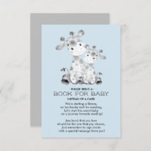 Giraffe Baby shower Boek voor Baby Kaart