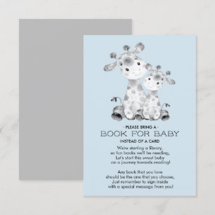 Giraffe Baby shower Boek voor Baby Kaart