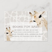 Giraffe Baby shower Book Request Card Informatiekaartje (Voorkant)