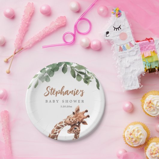 Giraffe Baby shower Bord (Feest)