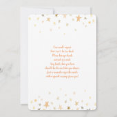 Giraffe Baby shower Boy Invitation Kaart (Achterkant)