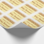 Giraffe Baby shower Cadeaupapier (Hoek)