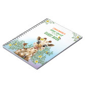 Giraffe Baby shower Gastenboek Notitieboek (Linkerzijde)