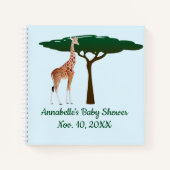Giraffe Baby shower Guest Book Notitieboek (Voorkant)