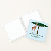 Giraffe Baby shower Guest Book Notitieboek (Binnen)