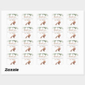 Giraffe baby shower gunst sticker (Vel)