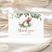 Giraffe Baby shower Hartelijk dank Bedankkaart