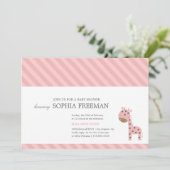 GIRAFFE | BABY SHOWER INVITATIE KAART (Staand voorkant)