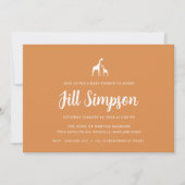 Giraffe Baby shower Kaart (Voorkant)