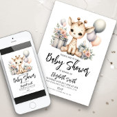 Giraffe Baby shower Kaart