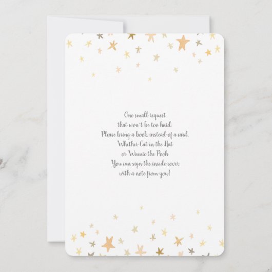 Giraffe Baby shower Kaart (Achterkant)