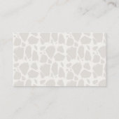 Giraffe Baby shower Luier Raffle Ticket Informatiekaartje (Achterkant)