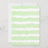 Giraffe baby shower nodigt genderneutraal uit kaart (Achterkant)