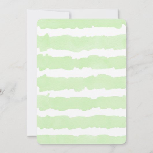 Giraffe baby shower nodigt genderneutraal uit kaart (Achterkant)