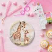 Giraffe Baby Shower Papieren Bordje (Feest)