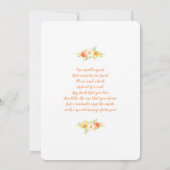 Giraffe Baby shower per postmeisje Kaart (Achterkant)