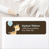 Giraffe Baby shower retouradreslabels Etiket (Insitu)