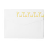 Giraffe Baby shower Return Label (Achterkant)