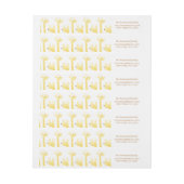 Giraffe Baby shower Return Label (Vel)